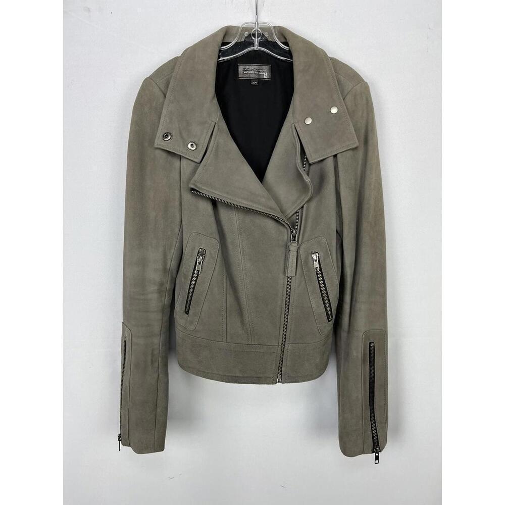Mackage For Aritzia Suede Moto Jacket Grey Size XS